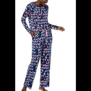Comfort Code Women's 2-piece Brushed Ultra Knit PJ Set Love Joy - Regular
